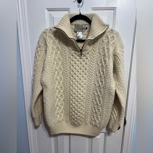 Aran Sweater MarketVirgin Wool Cable Knit.